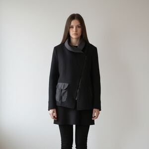 Vintage Made In France Motys Collection Wool Bomber Jacket